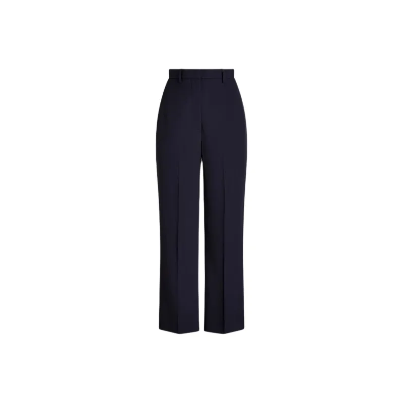 SCANLAN THEODORE Tailored Crop Trouser Casual Pants Women's Navy/Marine Blue-0