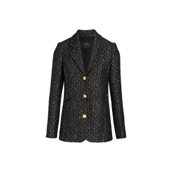 Giambattista Vall Sequin embellished Tweed Blazer