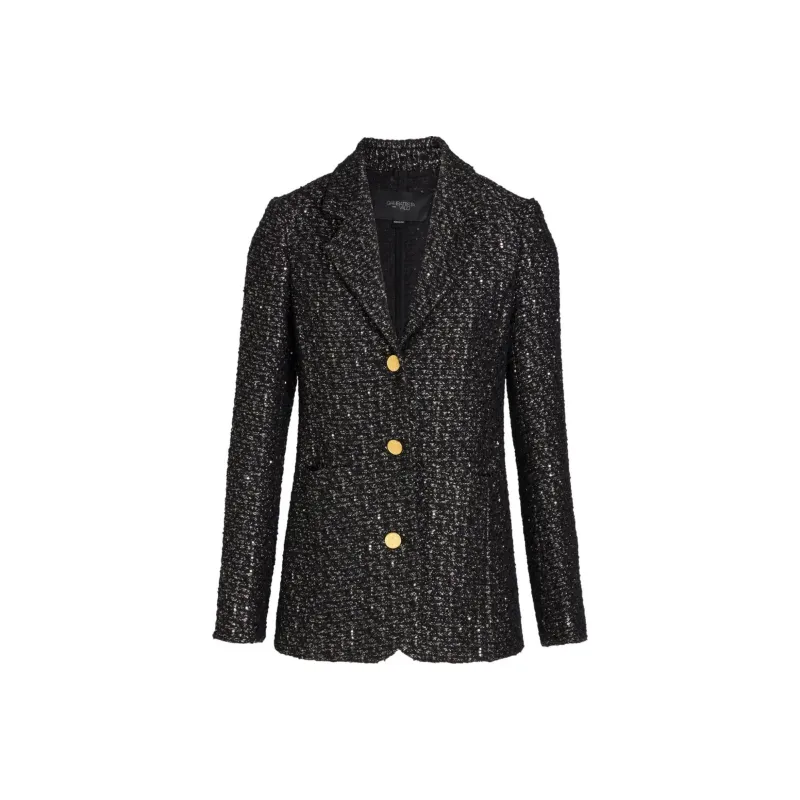 Giambattista Vall Sequin embellished Tweed Blazer-0