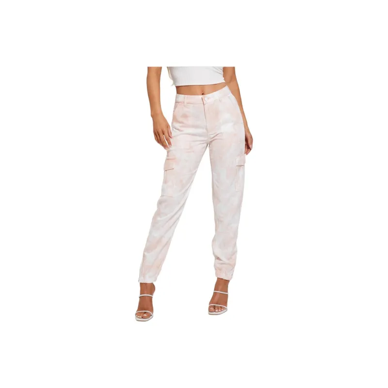 GUESS Bowie Cargo Chino Pants Casual Pants Women's Pink-0