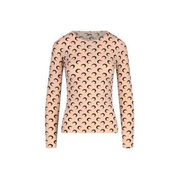 Marine Serre Moon Printed Crewneck T Shirt