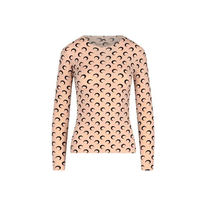 Marine Serre Moon Printed Crewneck T Shirt-0