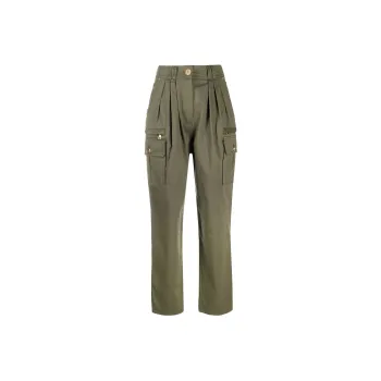 BALMAIN SS22 Pants Women's Green