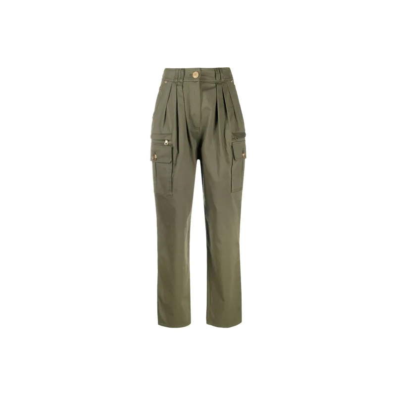 BALMAIN SS22 Pants Women's Green-0