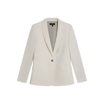 THEORY Crepe Single breasted Blazer
