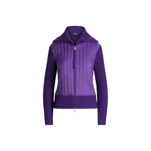 Polo Ralph Lauren SS24 Puffer Jacket Women's Luxury Style Purple