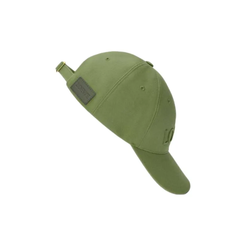 LOEWE Canvas Baseball Caps Unisex Green-2