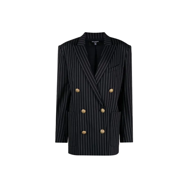 BALMAIN Business Suit Coat Women's Marine Blue-0