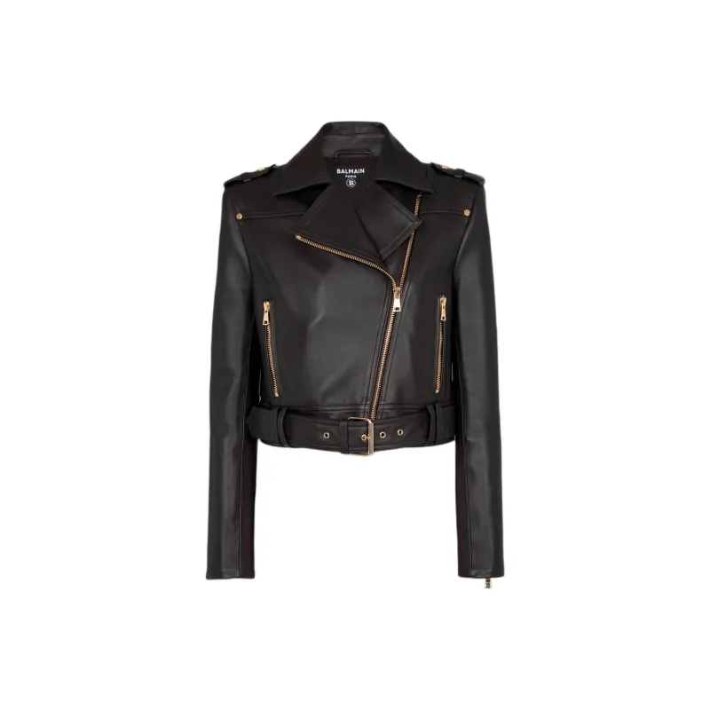 BALMAIN Belted Cropped Jacket-0
