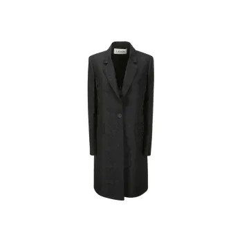 Lanvin Button Detailed Straight Hem Coat