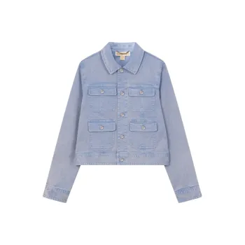 MICHAEL KORS SS24 Denim Jacket Women's Light Blue