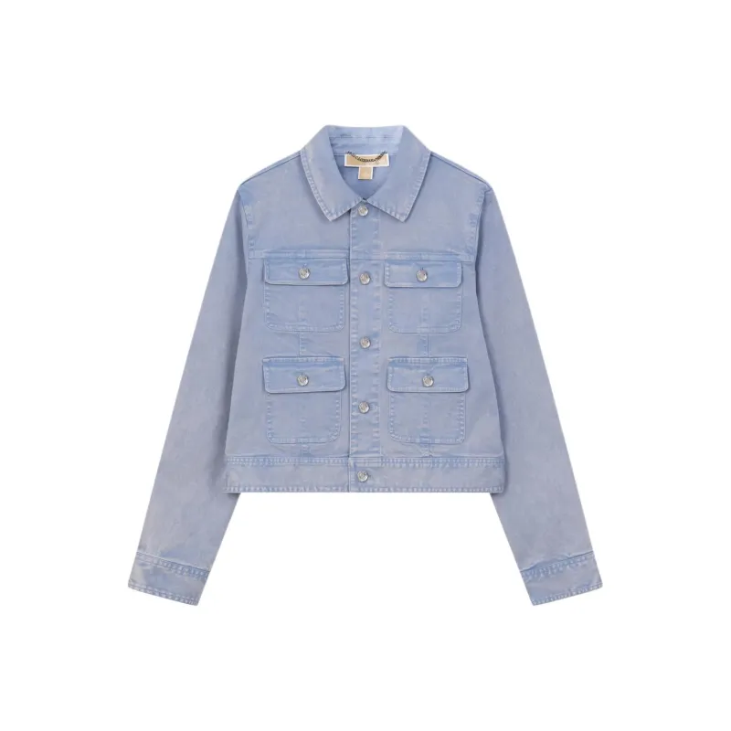 MICHAEL KORS SS24 Denim Jacket Women's Light Blue-0