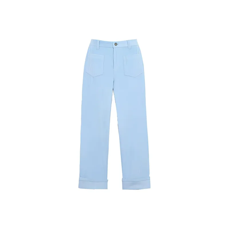 COACH Casual Pants Women's Blue-0