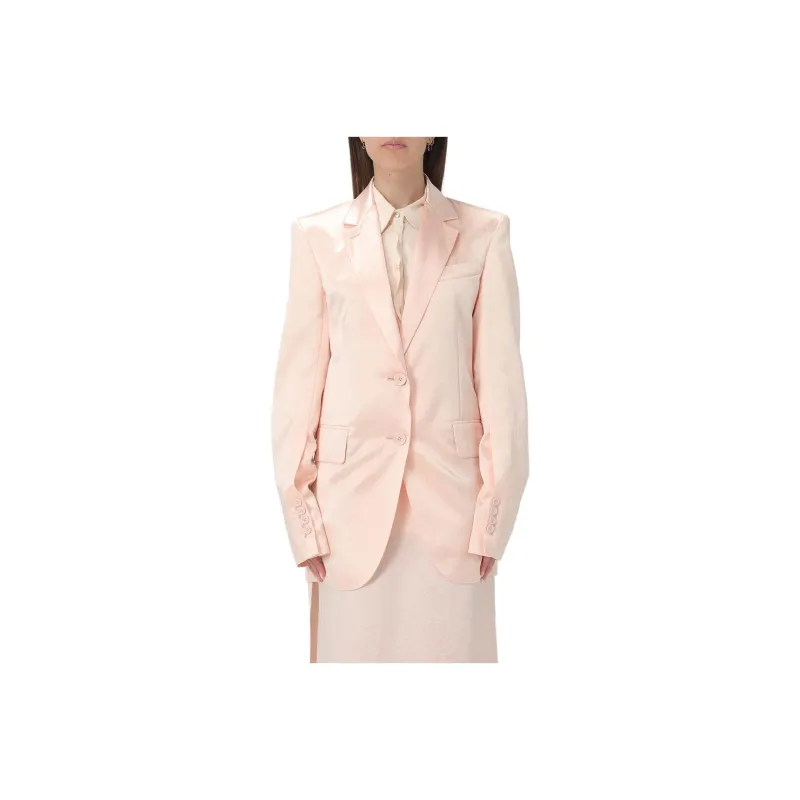 SportMax Volante Single-Breasted Straight Hem Jacket-0