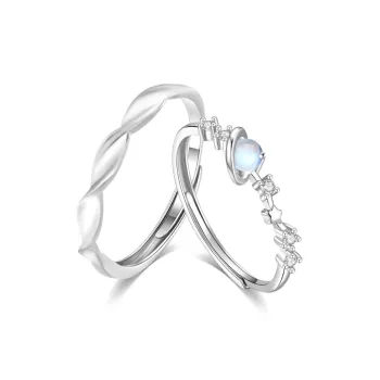 Master Kim Glass Cat Eye Adjustable Opening Ring Unisex