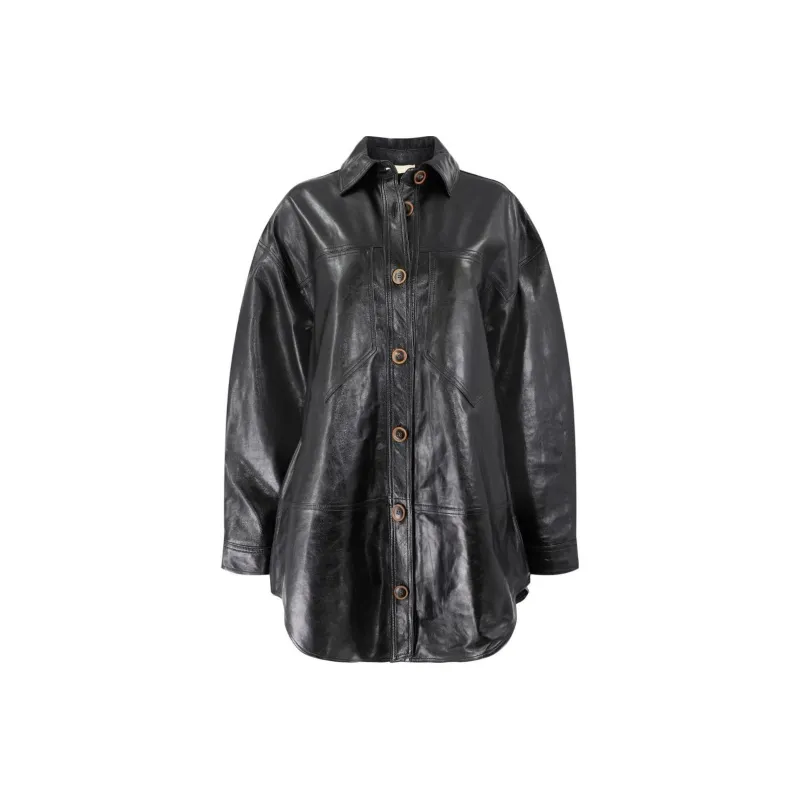 Ulla Johnson Leather Jackets Women's Black-0
