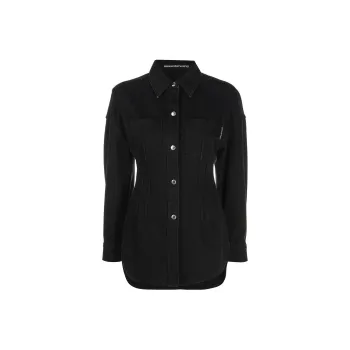 Alexander Wang Denim Jackets Women's Black