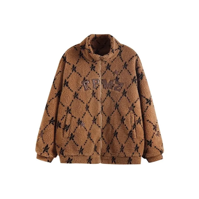 ANDN Puffer Jacket Unisex Brown-0