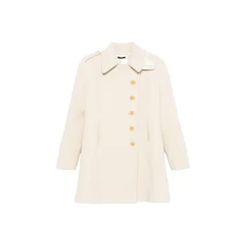 TOM FORD Button Detailed High Neck Jacket