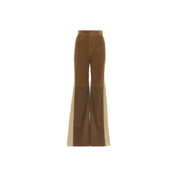 Chloé Patchwork Flared Trousers