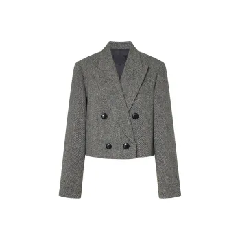 MOCO Business Suit Women's Black White Texture Color