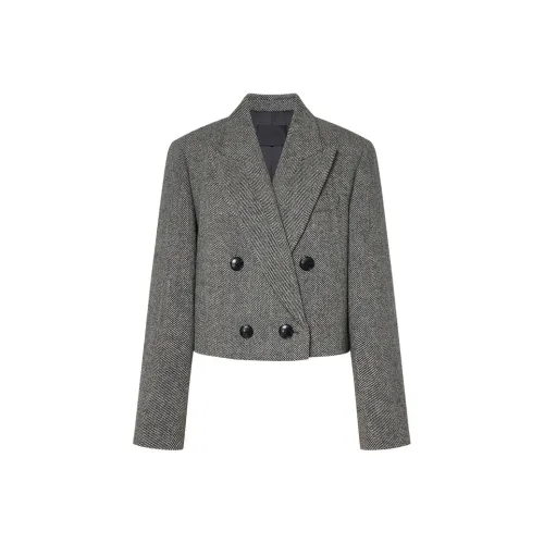 MOCO Business Suit Women's Black White Texture Color