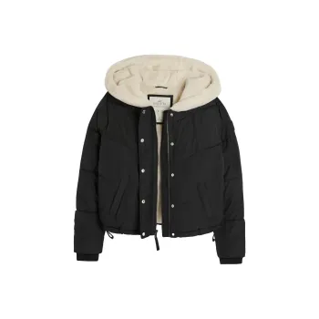 Hollister Puffer Jacket Women's Black