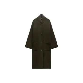 ZARA Coats Women's Khaki