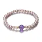 Amethyst Pearl Bracelet