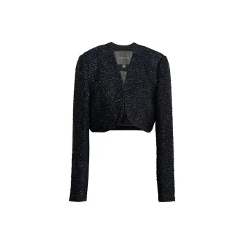 ROEYSHOUSE Cropped Coats Women's Black