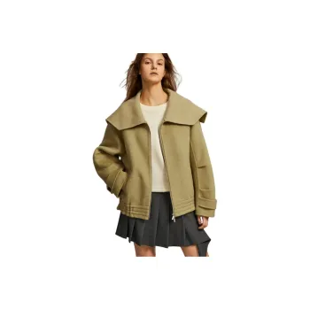 ELLE Coats Women's Olive Green