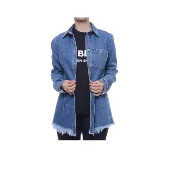 MSGM Denim Jackets Women's Blue