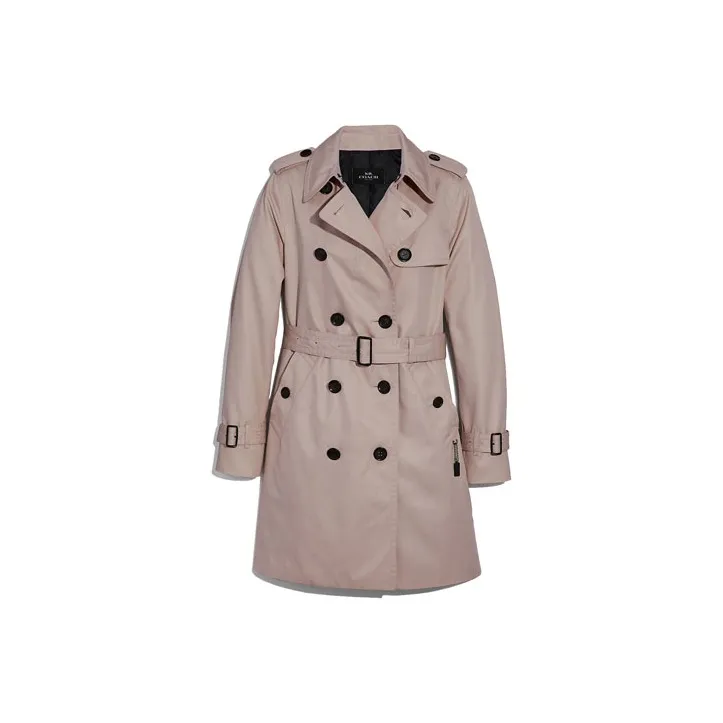 COACH Trench Coats Women's Pink-0