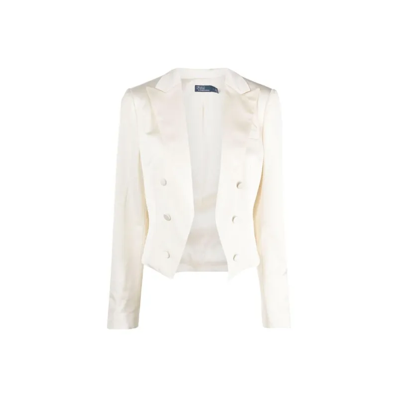 Polo Ralph Lauren Satin weave Cropped Blazer-0