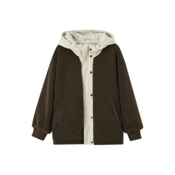 Demana Velvet feel Coat Women's Brick Coffee