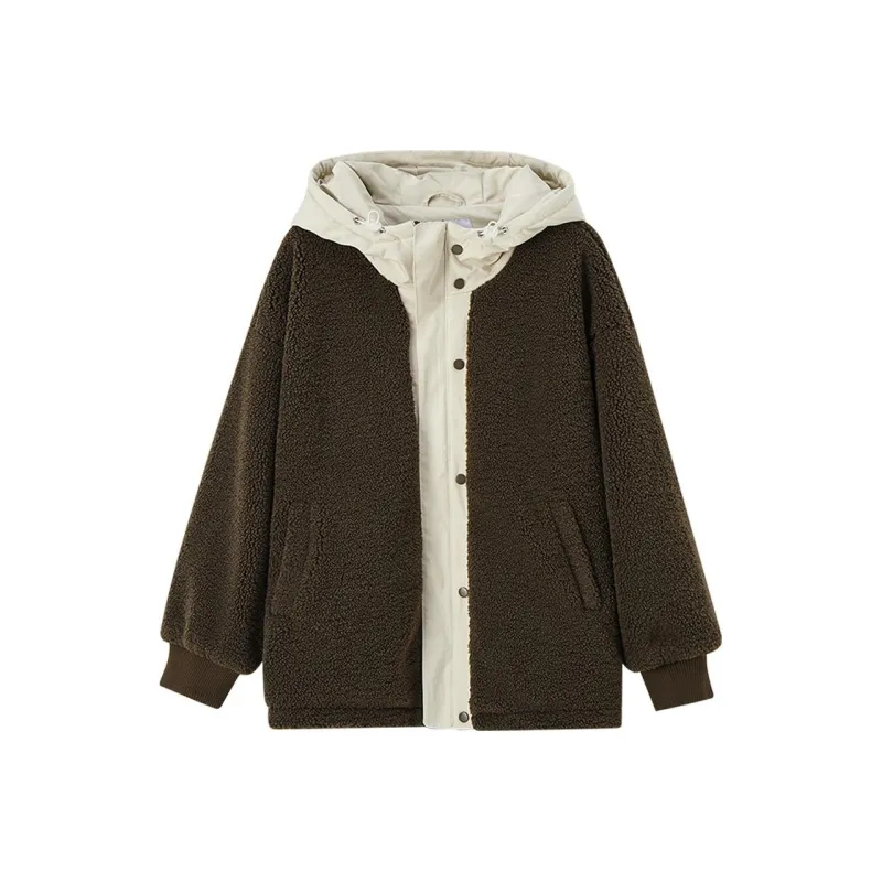 Demana Velvet feel Coat Women's Brick Coffee-0