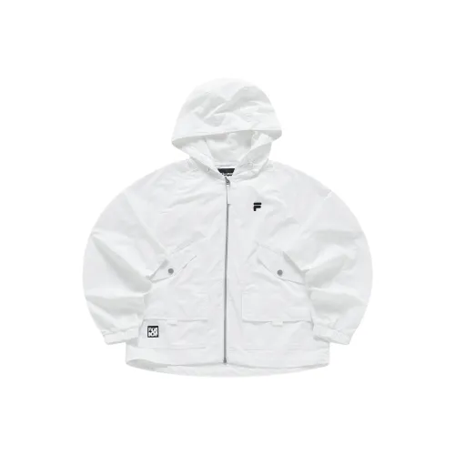 FILA FUSION Series Trench Coat Women's Standard White