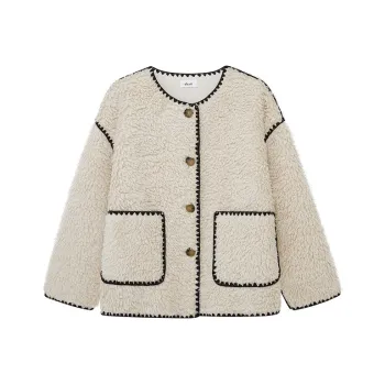 D'zzit Cropped Coats Women's Flesh