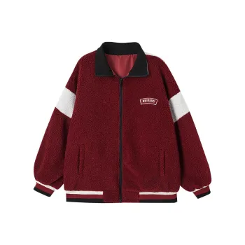 Demana Velvet-feel Coat Women's Berry Red