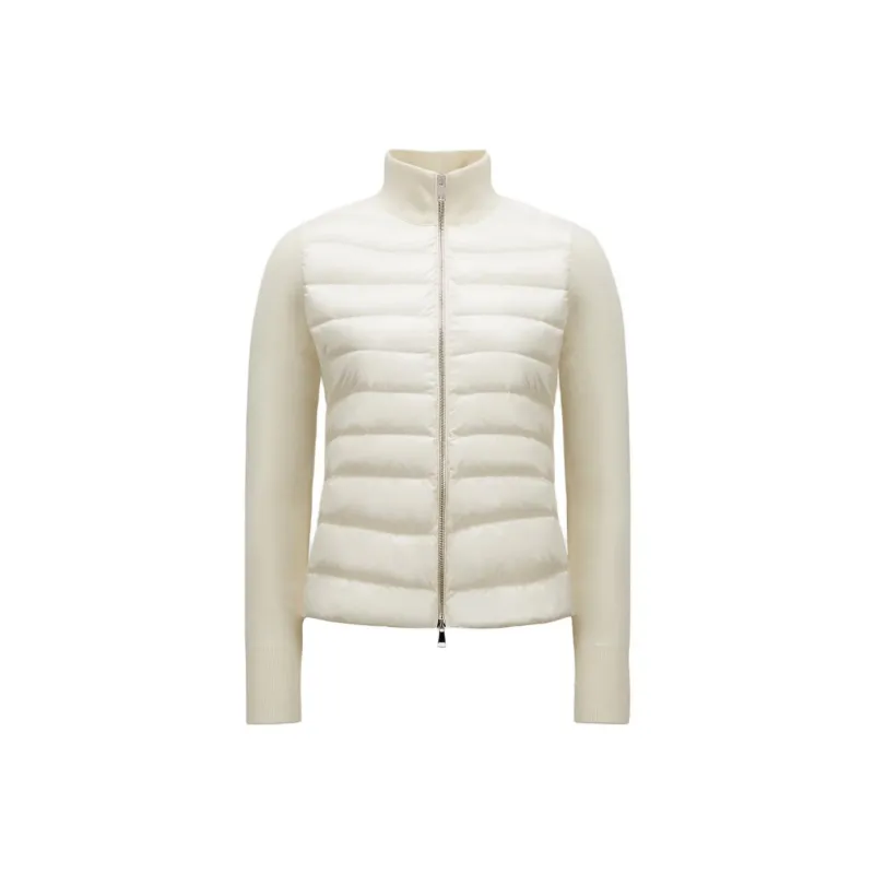 Moncler Logo Patch Quilted Padded Cardigan-0