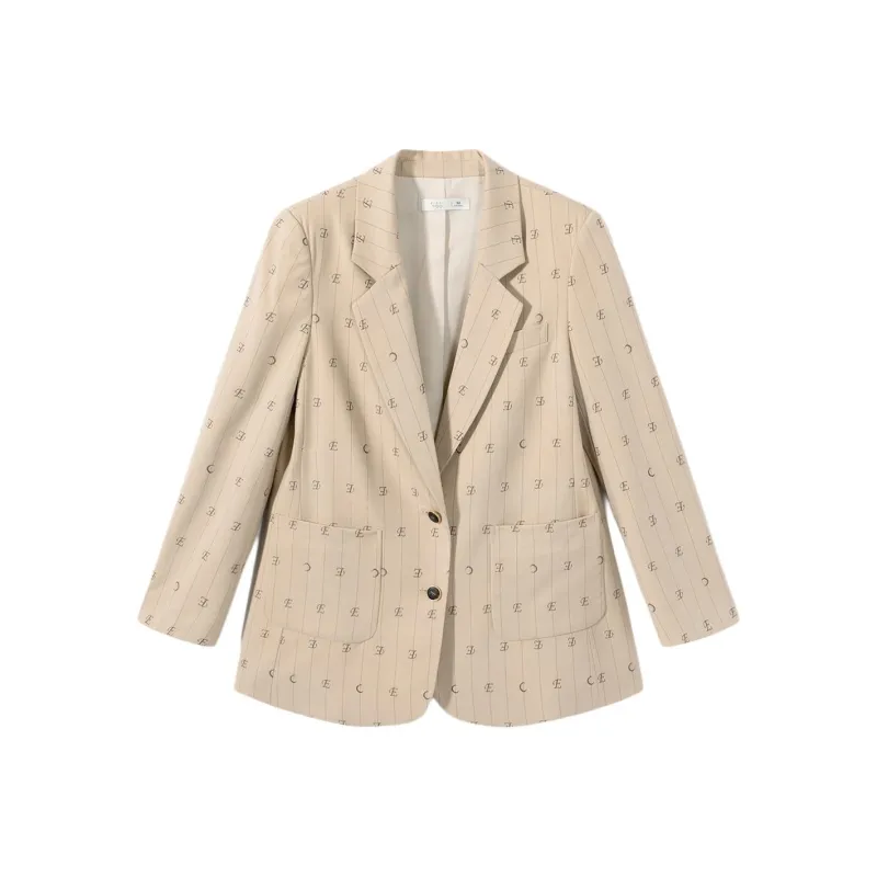 EICHITOO Business Suit Women's Khaki Pattern-0