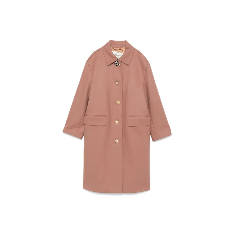 Blumarine Rhinestone-embellished Coat-0