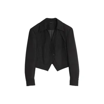 ELLE Cropped Coats Women's Black