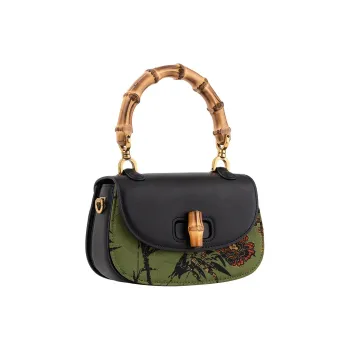 Shanghai Story Mulberry Silk Handbag Medium Size Women's Multicolor