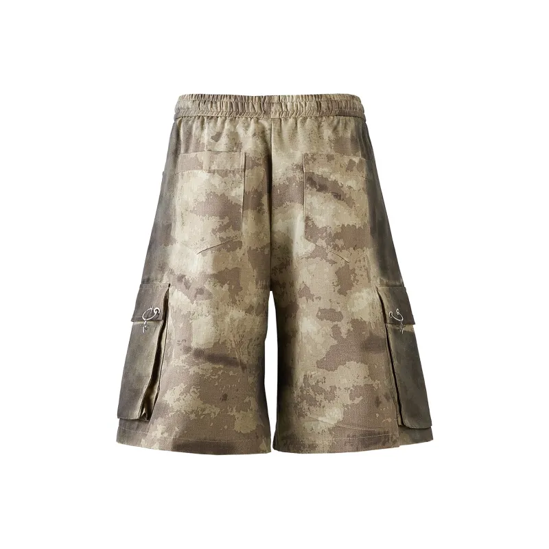 MONOLOGE Summer Casual Shorts Unisex Coffee Brown-1