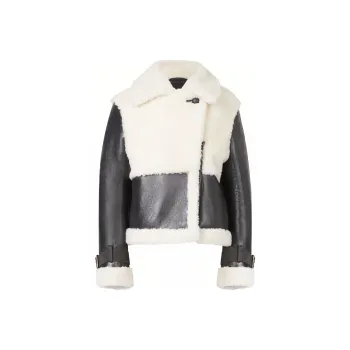 ALLSAINTS Leather Jackets Women's Black/White
