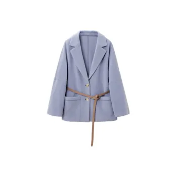 OVV Business Suits Women's Purple Blue Solid Color A3