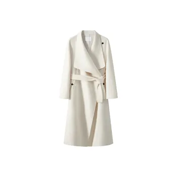 MOSIIMORII Coats Women's Pure White Jade