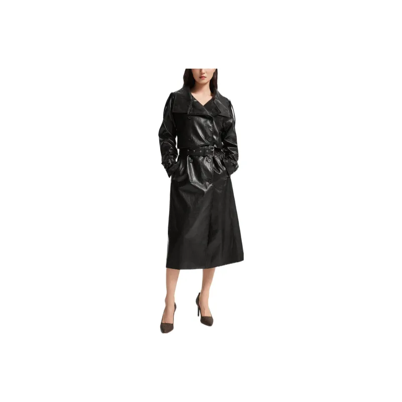 MICHAEL KORS SS23 Trench Coat Women's Black-0