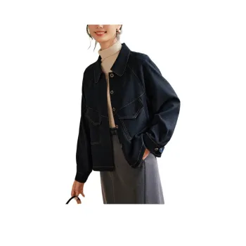 XWI Denim Jacket Women's Navy Blue